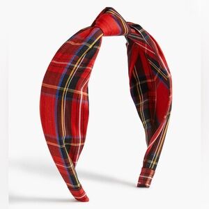 J. CREW FACTORY, Headband Knot Tartan Plaid Cotton, NWT